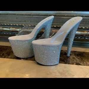 New Bejeweled Pleaser Heels Size 11